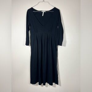 Old Navy Maternity Women’s Extra Small Black Dress V Neck Tie Back Basic